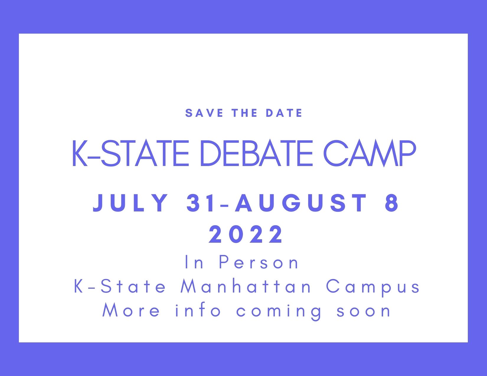 Debate Kansas State University